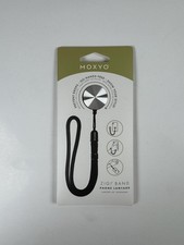MOXYO - Zigi Band - Universal Cell Phone Lanyard and Wrist Strap, Silver-Black
