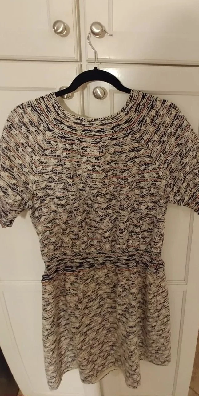 Abito donna Tory Burch manica corta elasticizzato vita 8 multicolore estivo