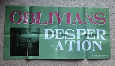OBLIVIANS Desperation RARE Poster GARAGE BLUE...