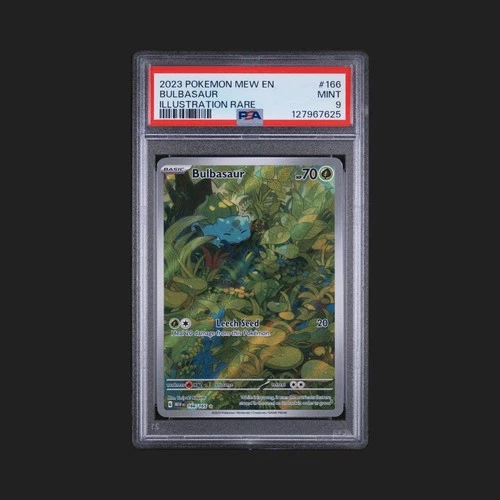 Pokémon Bulbasaur Illustration Rare Holo 166/165 SV151 70 HP PSA 9