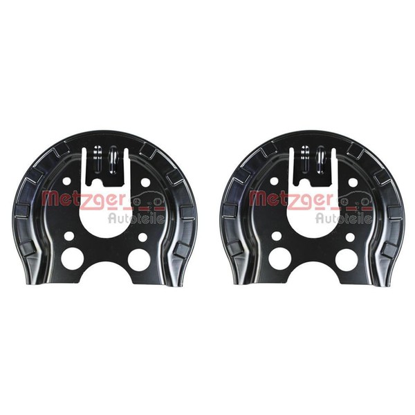 2X Metzger Spritzbleche Bremsscheiben Passend FüR CitroËN C4 Peugeot 307 308-image
