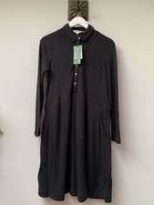 White Stuff Everly Sparkle Jersey Dress Size UK 10 Black Silver NEW RRP ÂŁ65