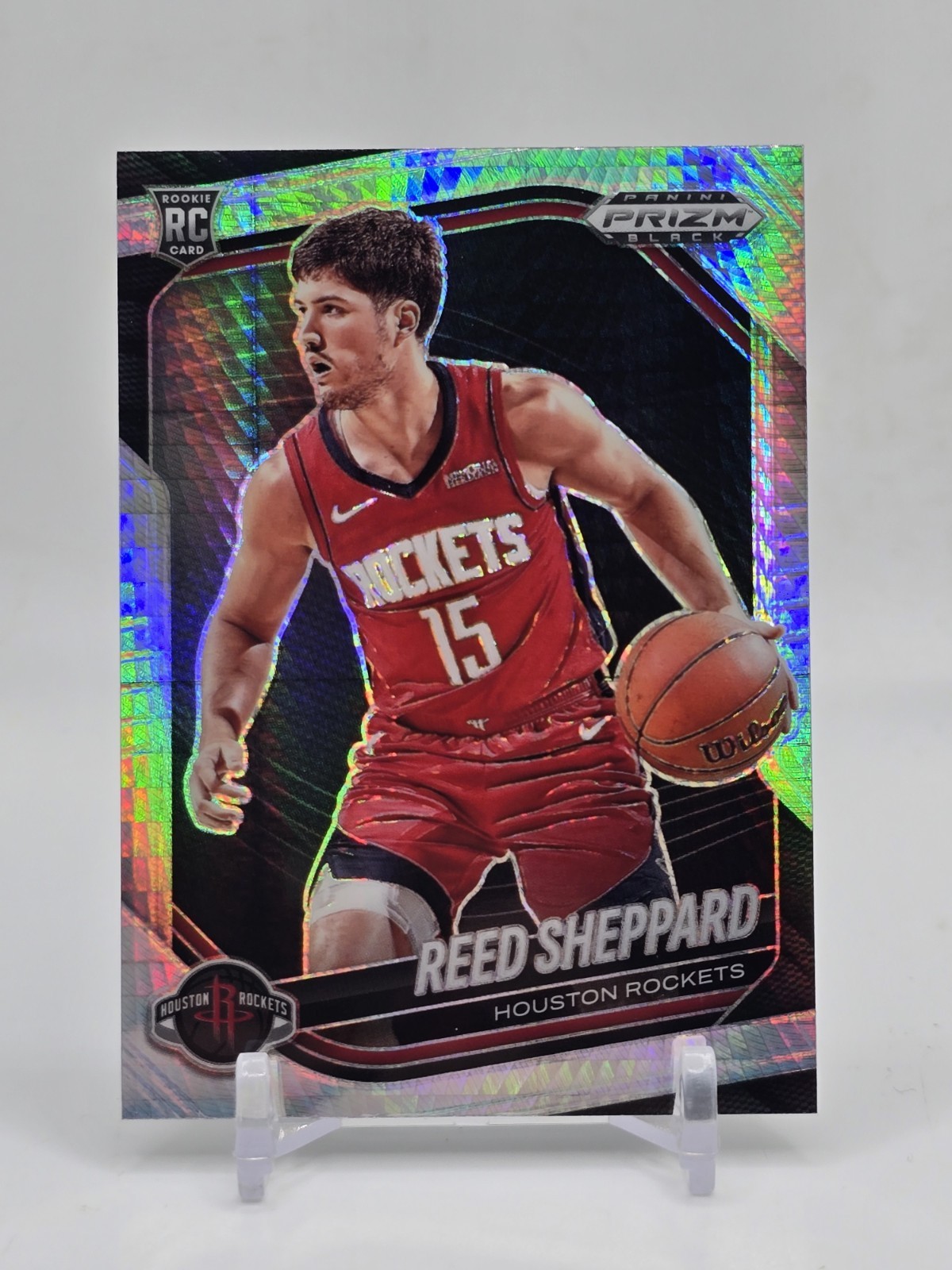 2024-25 Panini Prizm Black Rookie Hyper Reed Sheppard #145