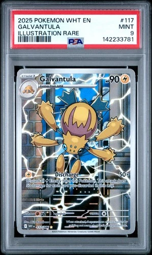 Galvantula 117/086 Illustration Rare Wht En-white Flare Pokemon PSA 9