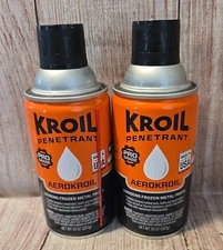 2 Cans KANO Aero Kroil 10 oz. Penetrating Oil -Creeps & Loosens Frozen Parts NEW