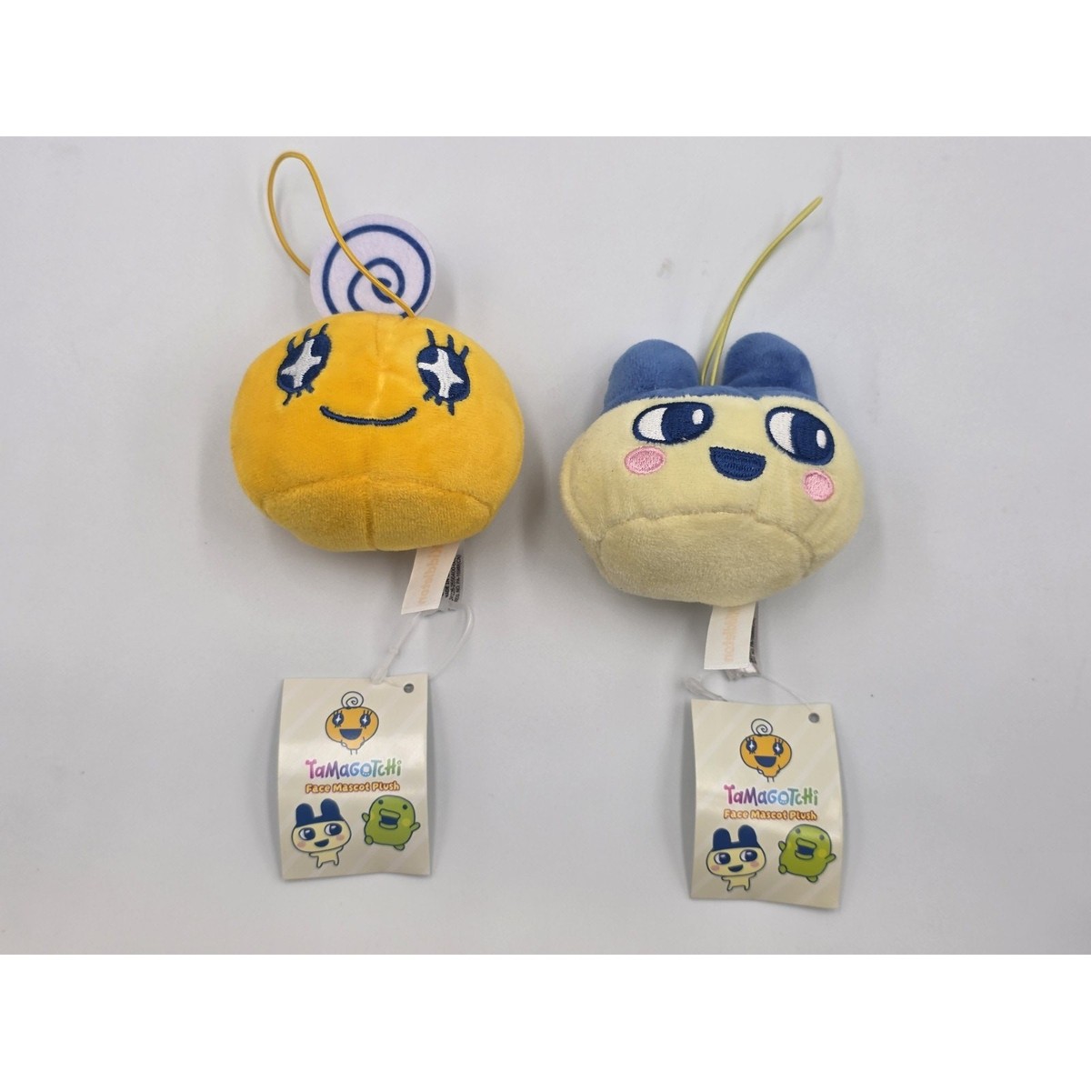 Tamagotchi Face Mascot Plush Set Series Bandai 3-Inch Plush Key