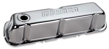 MOROSO Chrome B/E Valve Covers SBF Tall w/Baffle 68201