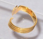 Alex and Ani Wonder Woman 925 Sterling Silver Gold Plated Ring Adjustable Sz 7-9 — photo 6