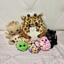 TY Beanie Boo Plush Lot of 7 Random Animals   Mixed Collection With Tags