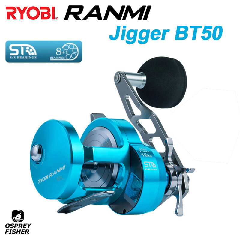 RYOBI RANMI Jigger BT50 Baitcasting Fishing Reel Saltwater RYOBI RANMI Jigger BT50 Baitcasting Fishing Reel Saltwater