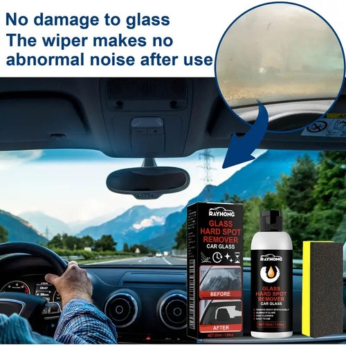 2Pcs Glass Polishing Compound Car Windshield Oil Film Remover Deep Cleaner Paste - Picture 7 of 13
