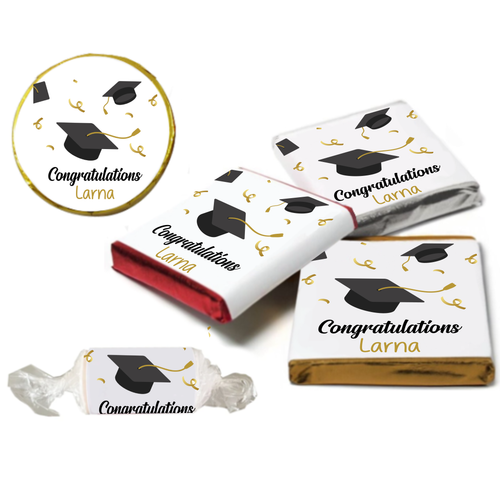 Personalised Neapolitan Chocolate Thank you Graduation Congratulations Good Luck - Picture 8 of 19