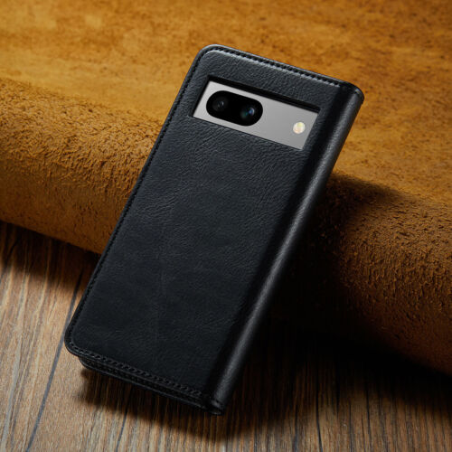 Funda protectora abatible con ranuras para tarjetas de crédito billetera de cuero para Google Pixel 5a 6 7 Pro 7a - Imagen 3 de 47