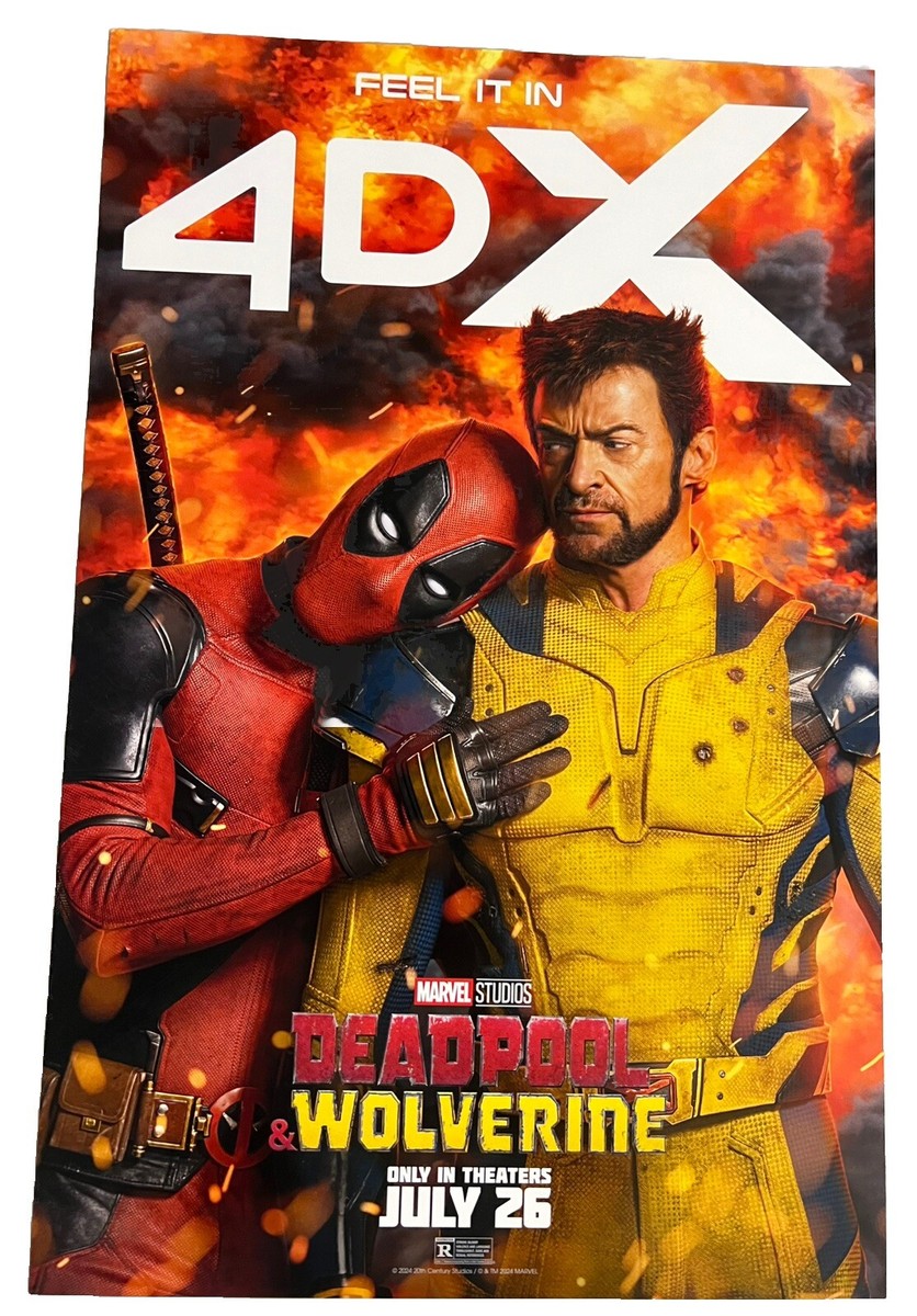 Deadpool and Wolverine (2024) 4DX Movie Poster - Marvel Studios