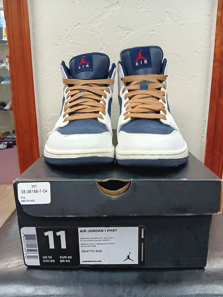 Air Jordan 1 Phat Olympic Hombre Talla 11 364770-400 Con Caja Original Usado  Foto 2 de 4