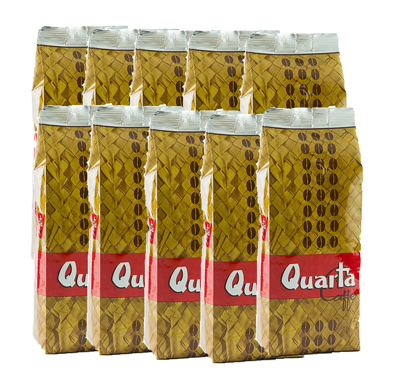 QUARTA CAFFE' Miscela STUOIA macinato 250gr. 10 BUSTE piacere rotondo e deciso