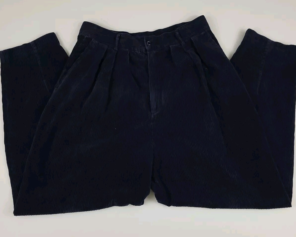 Vintage 90s GAP Pleated Corduroy Pants Womens Vtg USA Sz 15