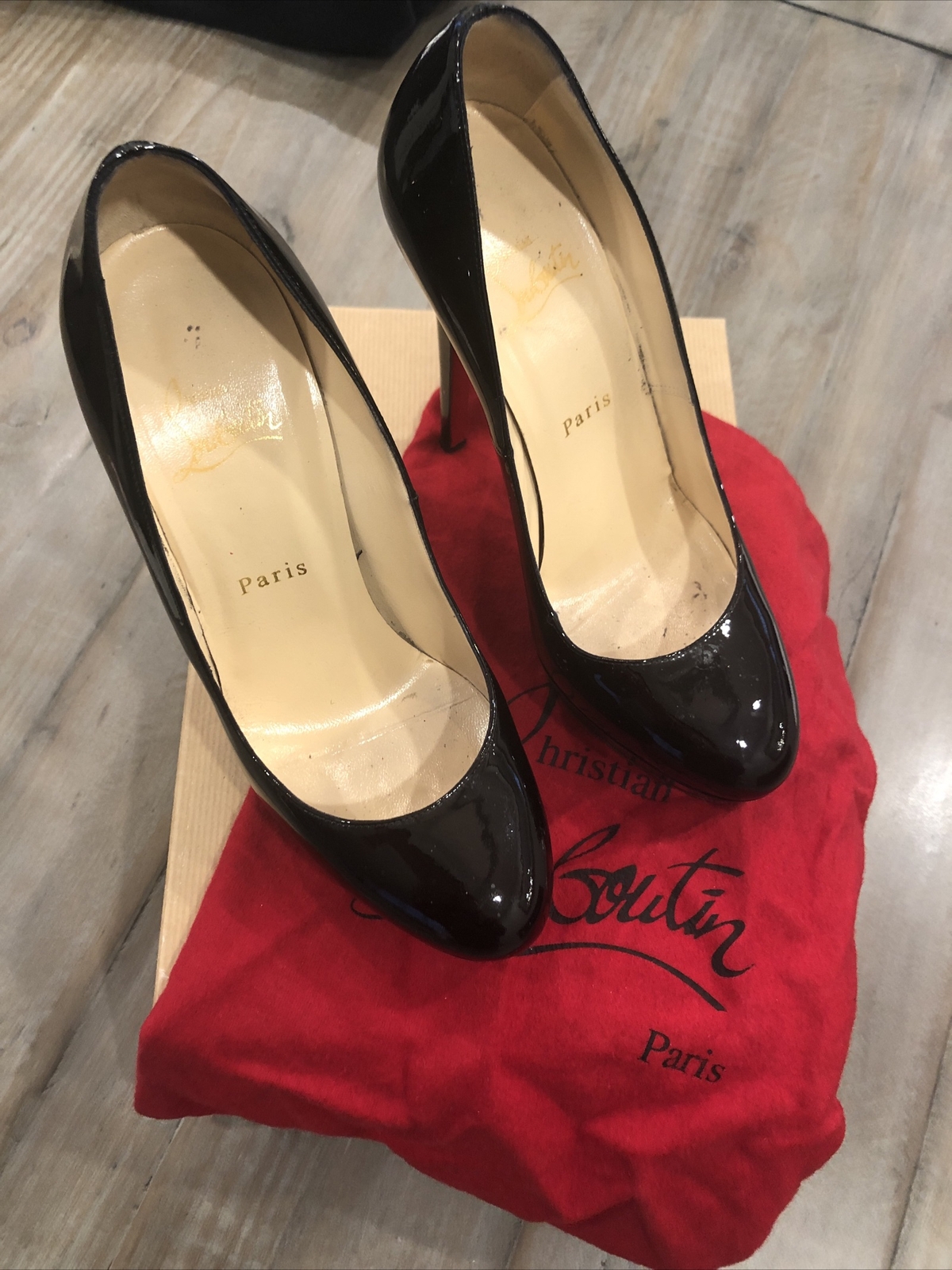 Christian Louboutin Bianca 140mm Flannel Pumps Gray--SALE--$175.00