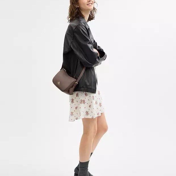 COACH ブラック アナベル バレエ 24センチ NWT Coach Kailey Shoulder Bag Leather Gold/dark stone cy707