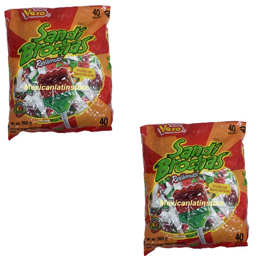 Vero Paleta Sandi Brochas bags Filled with powder chili Net wt 1-lb 3-oz  each