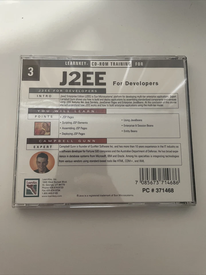 Microsoft Sellado J2EE Para Desarrolladores Learnkey Cd Para Entrenamiento Lewrn De Expertos Foto 2 de 2