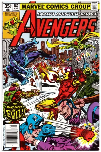 Avengers #182 (1979, Marvel) Newsstand, John Byrne, High Grade!