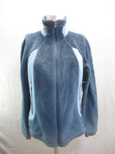 Columbia Size M Womens Gray Blue Interchange Stand Collar Athletic Jacket 5BL142