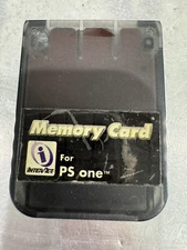Interact Black 1MB Sony Playstation 1 PS1 Memory Card 