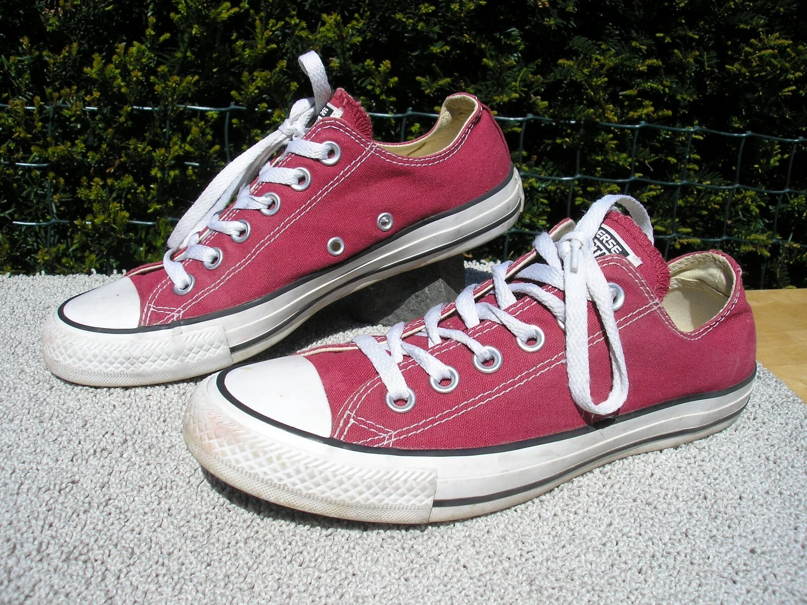 Sneakers originali Converse Chucks LO numero 37 5 rosso vino!!!