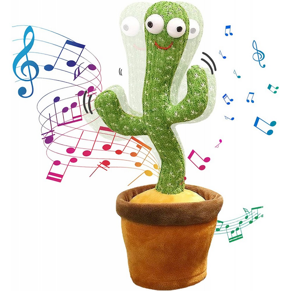 CACTUS PELUCHE BALLERINO PARLANTE STIMOLA BAMBINI BIMBI CANTA BALLA  GIOCATTOLO | eBay