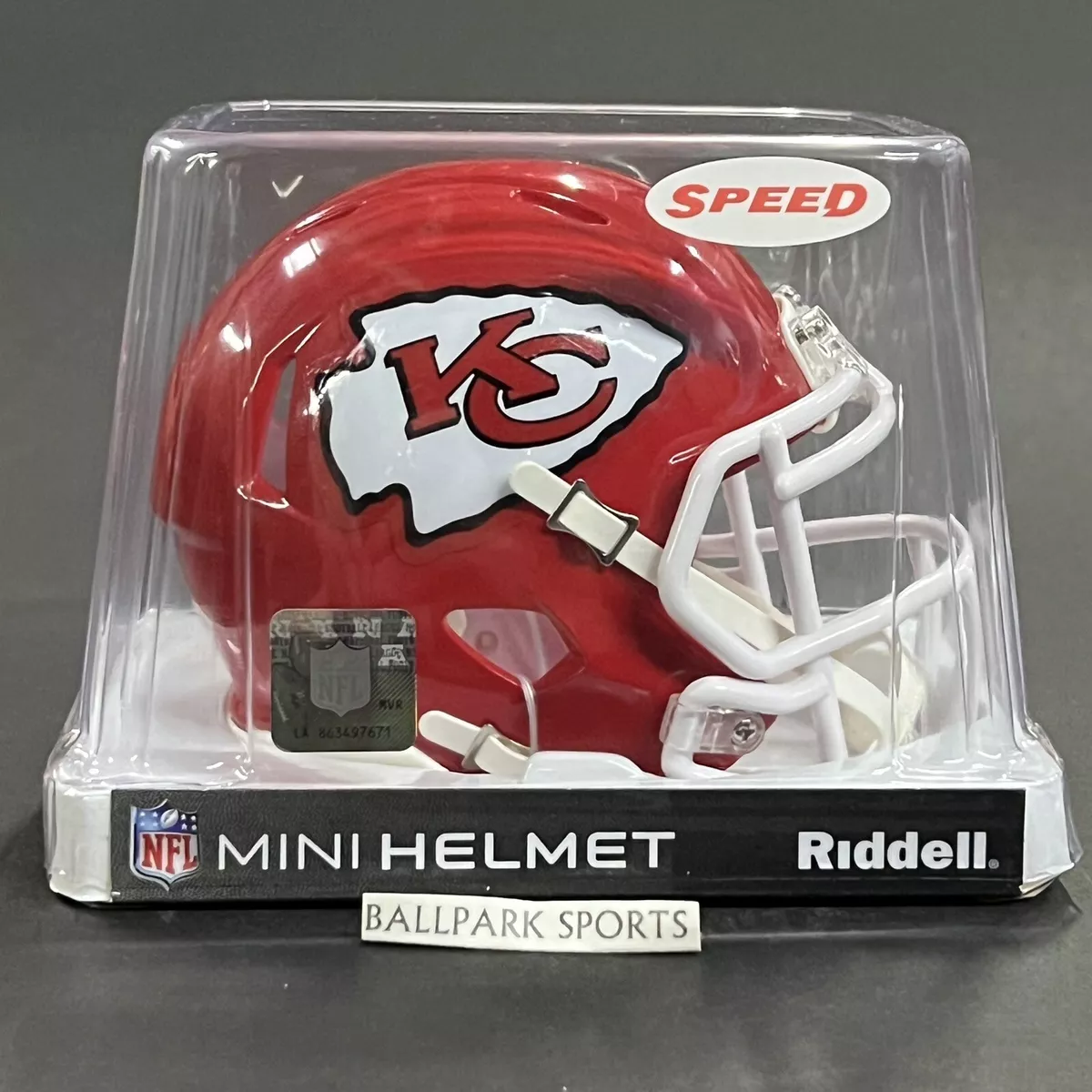 Kansas City Chiefs Riddell NFL Speed Mini Football Helmet BRAND NEW