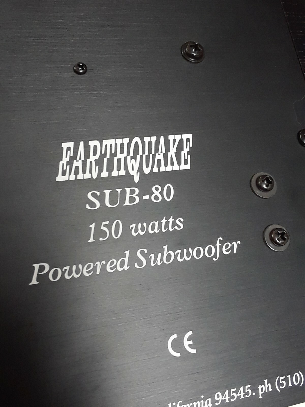 earthquake sub 80