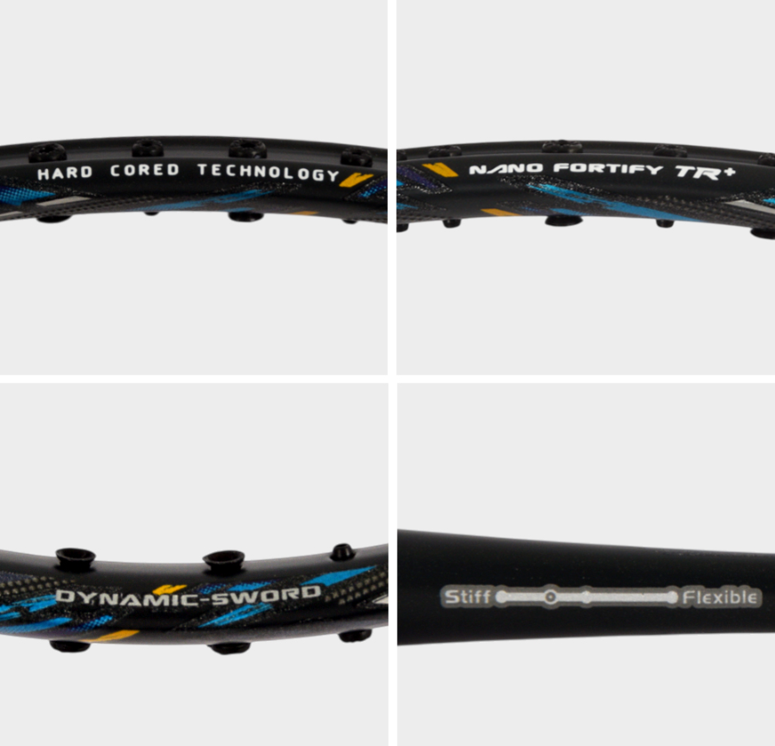 VICTOR AURASPEED100X 4u5 ① Victor Auraspeed 100X 4U5 Unstrung Badminton Racquet – Slate
