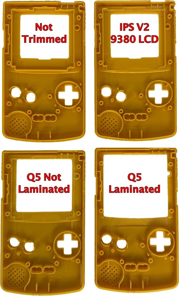 Gameboy Color Shell Housing IPS Ready Q5 2.0 V2 CHOOSE A COLOR for Game ...