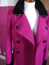 M&s Military Trench Coat 10 8 Petite Pink Twiggy Fit Flare Short Measurements