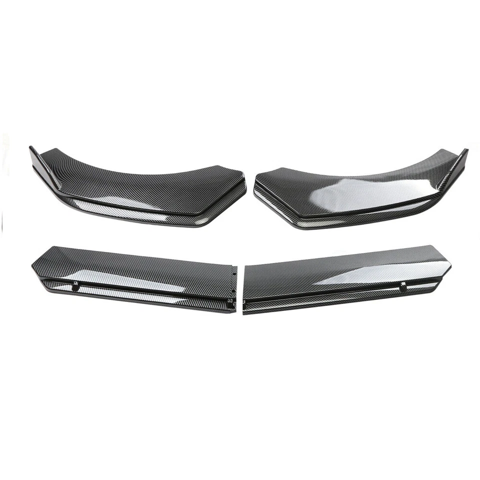 For Chevrolet Chevy S10 Front Bumper Lip Spoiler Splitter Strut Rod Carbon Fiber Foto 3 de 4