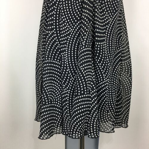Dressbarn Sheath Dress Women 8 Black Polka Dot Sleeveless Midi Pullover - Picture 3 of 12