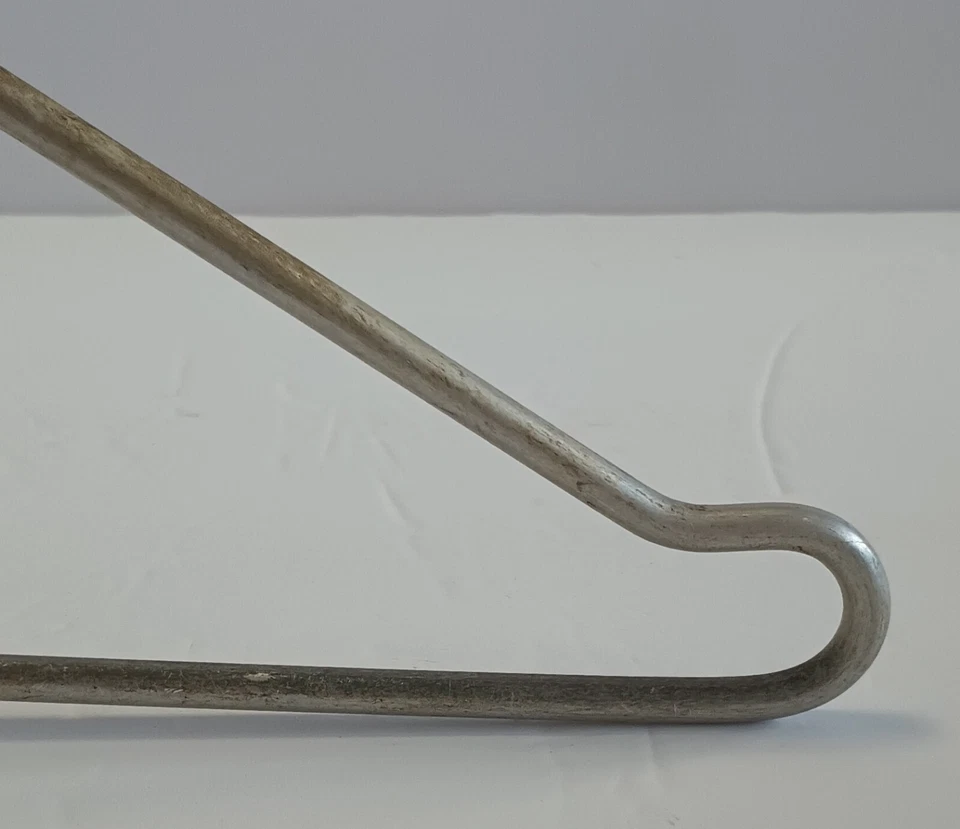Over the Door Aluminum Clothes Hanger Rack MCM 1950s Max 1 1/4" width door - Image 4 of 4