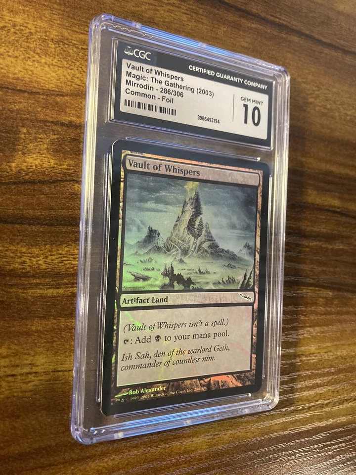 MTG✨VAULT OF WHISPERS FOIL✨Mirrodin CGC 10 GEM MINT Banned ARTIFACT Land LOW POP - Image 3 of 4