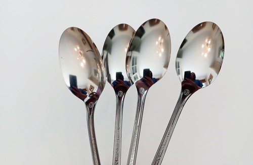 (4) Cucharas sopera ovaladas Oneida SPRING BALLAD SL & GH Rogers de acero inoxidable - Imagen 7 de 11