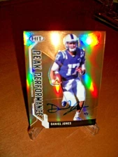  DANIEL JONES 2019 SAGE HIT PEAK PERFORMANCE GOLD AUTO ROOKIE CARD 2/5