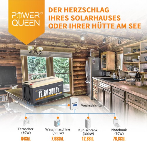 2/3/4 Pack 12V 300Ah LiFePO4 Batterie 3840Wh Energie Lithium-Batterie & 200A BMS - Afbeelding 10 van 20