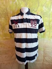 Soulcal multicoloured stripes 100% cotton USA Polo Shirt. UK men's size XL