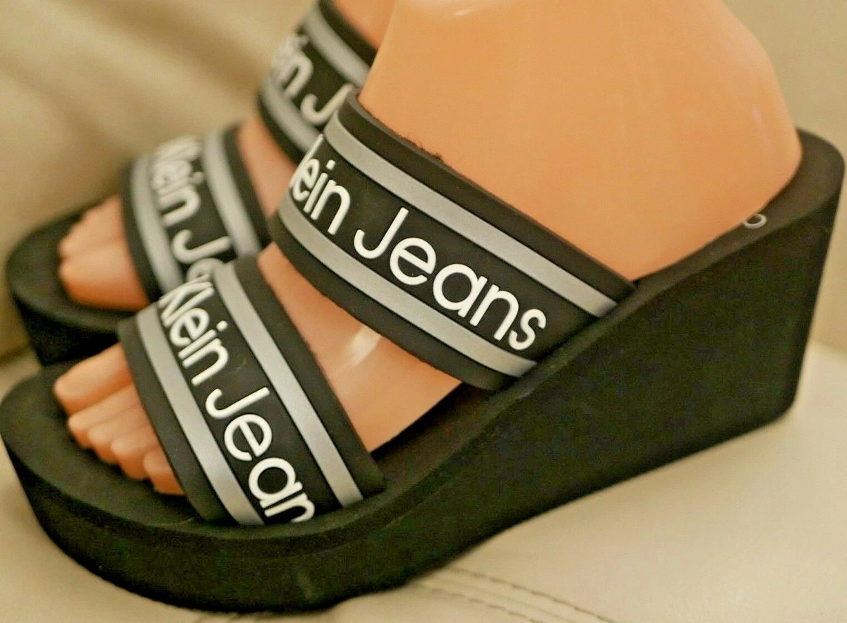 Calvin klein hotsell jeans wedge sandal