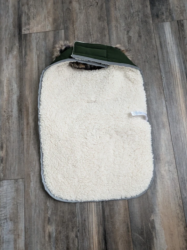 Jaqueta de inverno Lands' End Dog Expedition verde perene fresca média nova sem etiquetas - Imagem 2 de 3