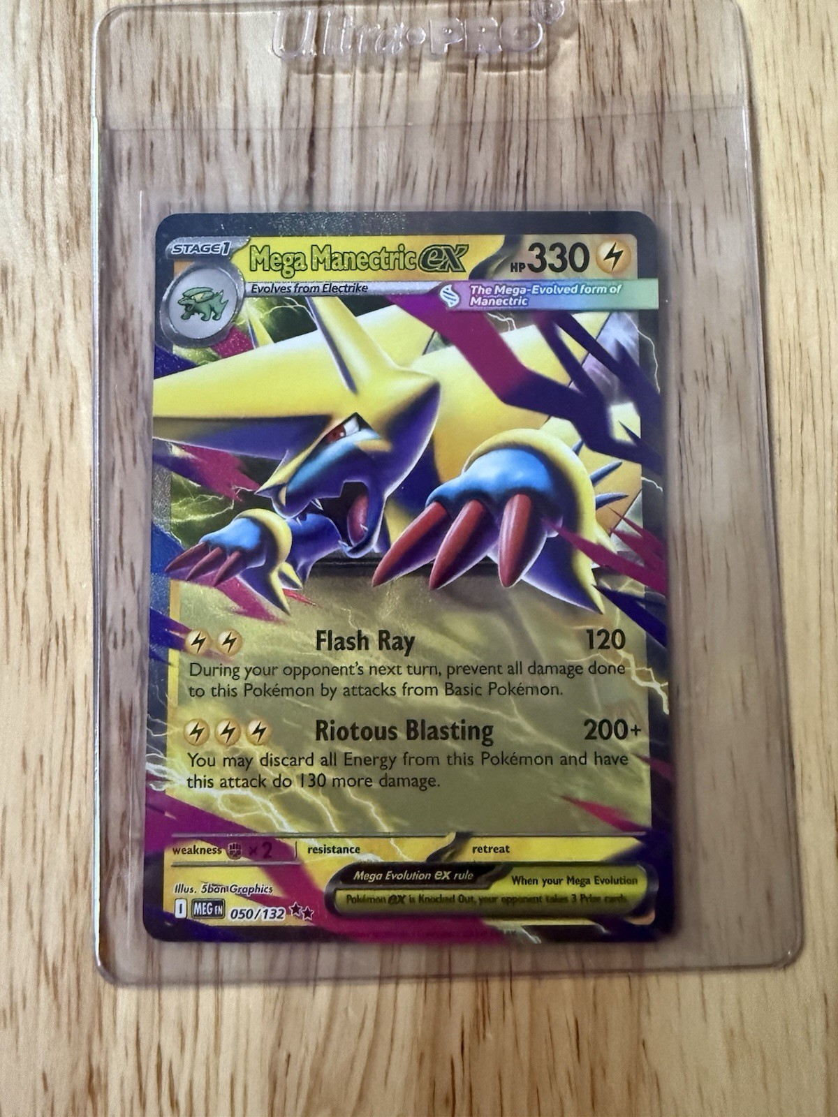Mega Manectric ex 050/132 Me01: Mega Evolution Holo