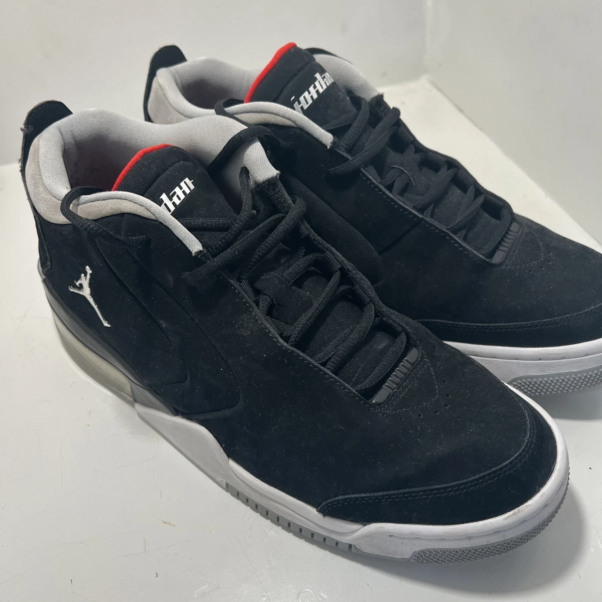 Air Jordan Big Fund Black Metallic Silver White Nubuck Leather Size: 12 Men main image 3