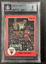 MICHAEL JORDAN BGS 9 1986 STAR BASKETBALL #10 THE FUTURE RC BULLS MINT RARE
