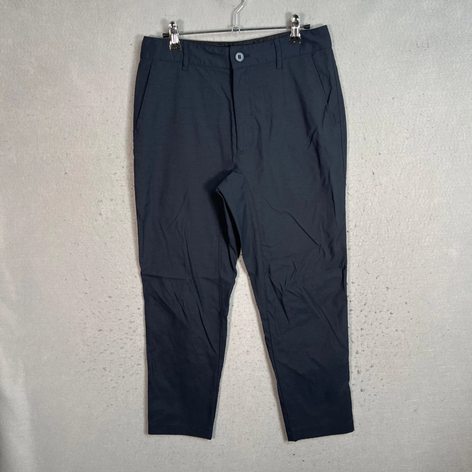 Outlier Mens Size 29 Blue Two-Way Stretch Nylon Pants Tapered Leg Lightweight