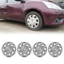 14 Inch Hubcaps Chrome Abs Snap On Universal For Most Cars Truck Suv